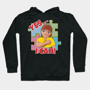 Yes I Can! (Autism AAC T-shirt) Hoodie